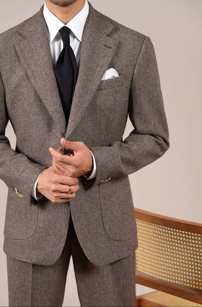 Men's Herringbone Wool Jacket