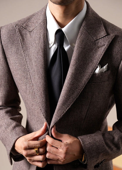 Jaqueta Genova Wool Peak Lapel