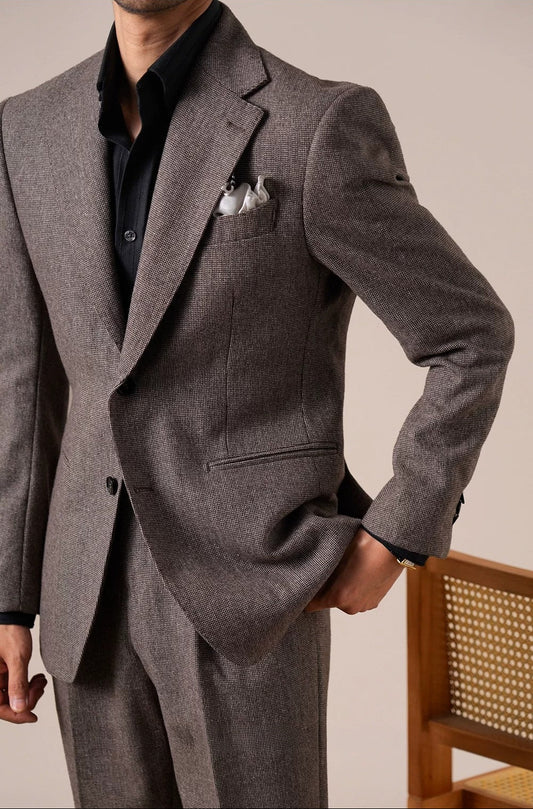 Jaqueta masculina de lã Bergamo Pincheck