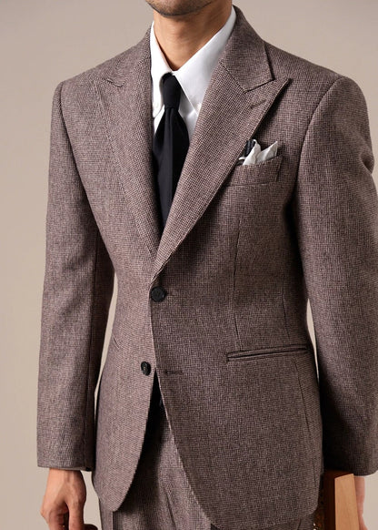 Jaqueta Genova Wool Peak Lapel