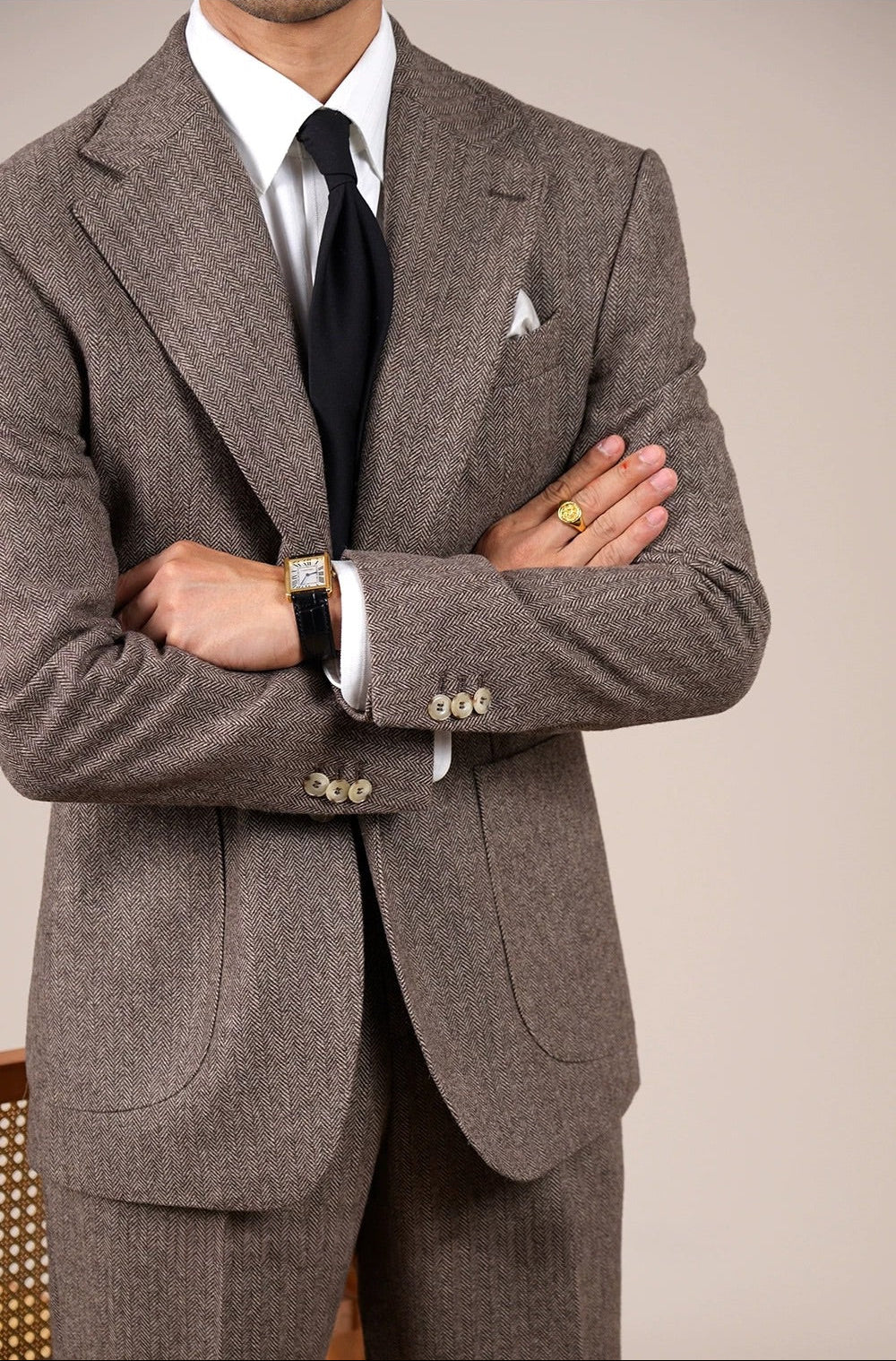 Men's Herringbone Wool Jacket