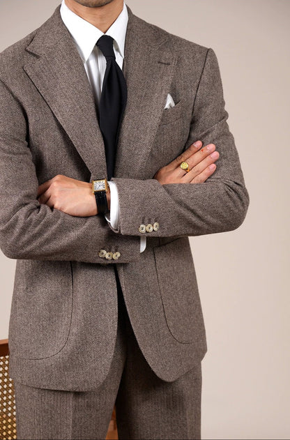 Men's Herringbone Wool Jacket