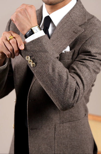 Men's Herringbone Wool Jacket