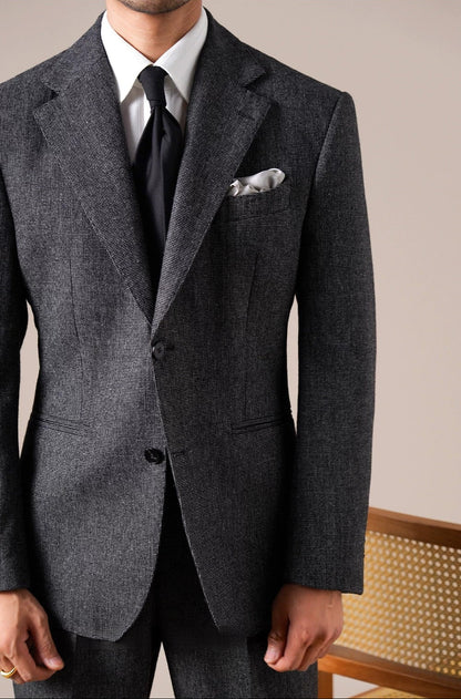 Veste en laine Bergamo Pincheck pour homme