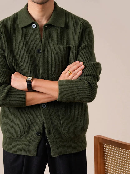 Men's Wool Cardigan Jacket BRABION